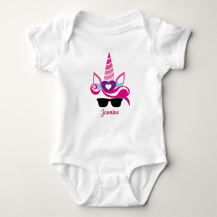 Unicorn met Pony Face Baby Shirt