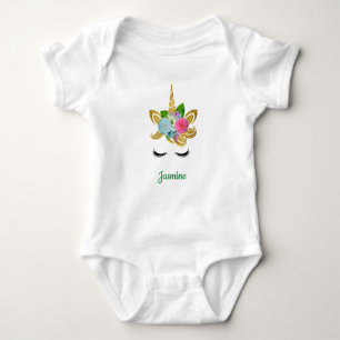 Unicorn met Pony Face Baby Shirt