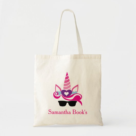 Unicorn met Pony Tote Bag (Voorkant)