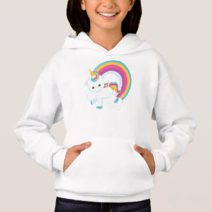 Unicorn met Rainbow Girl