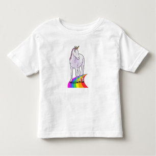 Unicorn met regenboog kinder shirts