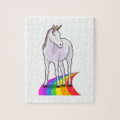 Unicorn met regenboog legpuzzel (Verticaal)
