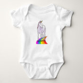 Unicorn met regenboog romper (Voorkant)