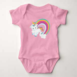 Unicorn met regenboog romper