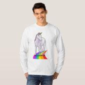 Unicorn met regenboog t-shirt (Voorkant volledig)