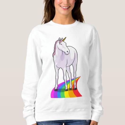 Unicorn met regenboog trui (Voorkant)