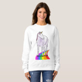 Unicorn met regenboog trui (Voorkant volledig)