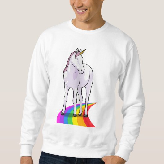 Unicorn met regenboog trui (Voorkant)