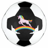 Unicorn met regenboog voetbal (Voorkant)