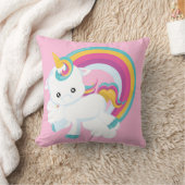 Unicorn met regenboogBaby Kussen (Deken)