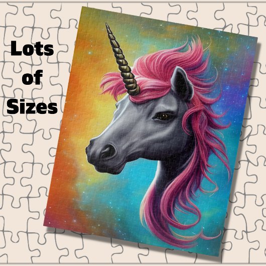 Unicorn met roze Mane Jigzaag Legpuzzel