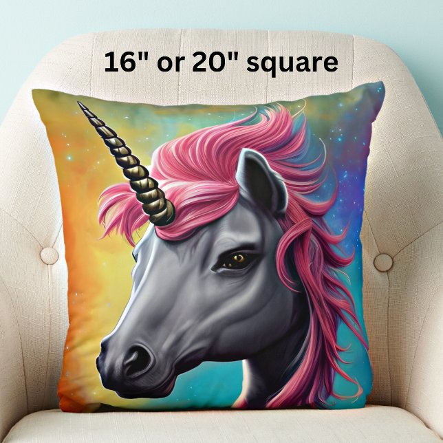 Unicorn met roze mane kussen (Creator heeft geüpload)