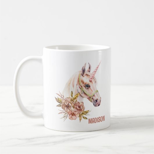 Unicorn met Rozen Koffiemok (Links)