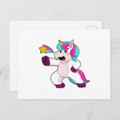 Unicorn met Star Briefkaart (Voorkant / Achterkant)