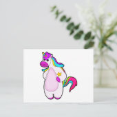 Unicorn met Star Briefkaart (Staand voorkant)