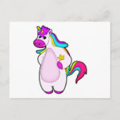 Unicorn met Star Briefkaart (Voorkant)