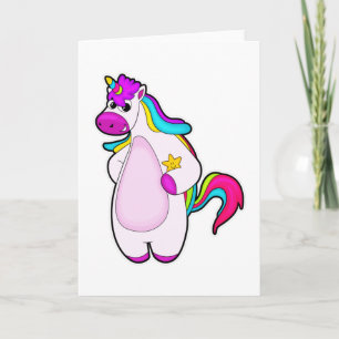 Unicorn met Star Kaart