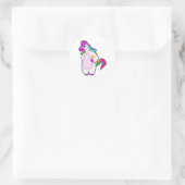 Unicorn met Star Ronde Sticker (Tas)