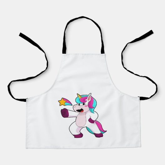 Unicorn met Star Schort (Voorkant)