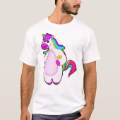 Unicorn met Star T-shirt (Voorkant)