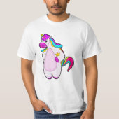 Unicorn met Star T-shirt (Voorkant)