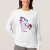Unicorn met Star T-shirt (Voorkant)