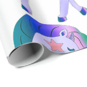 Unicorn met sterren cadeaupapier (Rol Hoek)