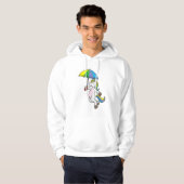 Unicorn met Umbrella Hoodie (Voorkant volledig)