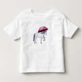 Unicorn met Umbrella Kinder Shirts (Voorkant)
