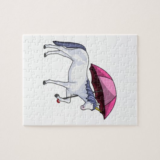 Unicorn met Umbrella Legpuzzel (Horizontaal)