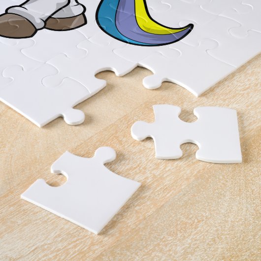 Unicorn met Umbrella Legpuzzel (Zijkant)