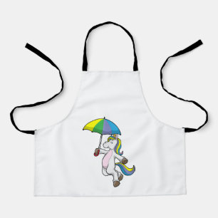 Unicorn met Umbrella Schort