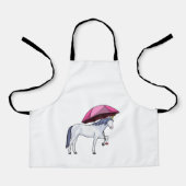 Unicorn met Umbrella Schort (Voorkant)