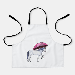 Unicorn met Umbrella Schort