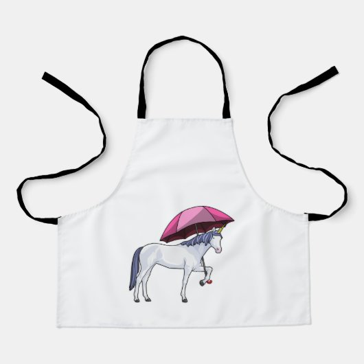 Unicorn met Umbrella Schort (Voorkant)