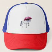 Unicorn met Umbrella Trucker Pet (Voorkant)