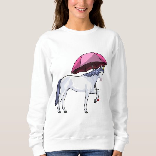 Unicorn met Umbrella Trui (Voorkant)