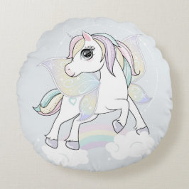 Unicorn met vlindervleugels rond kussen
