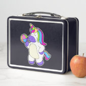 Unicorn met volleybal (In situ)