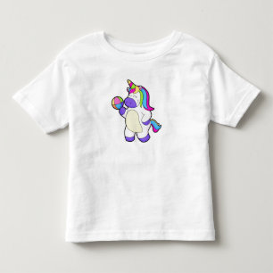 Unicorn met volleybal kinder shirts