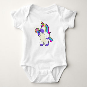 Unicorn met volleybal romper