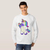Unicorn met volleybal t-shirt (Voorkant volledig)