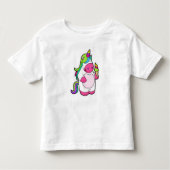 Unicorn met wafelijs kinder shirts (Voorkant)