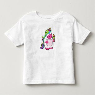 Unicorn met wafelijs kinder shirts