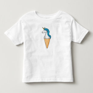Unicorn met wafelijs kinder shirts