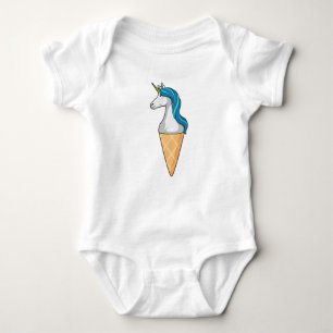 Unicorn met wafelijs romper