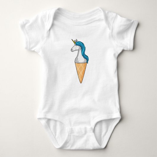 Unicorn met wafelijs romper (Voorkant)