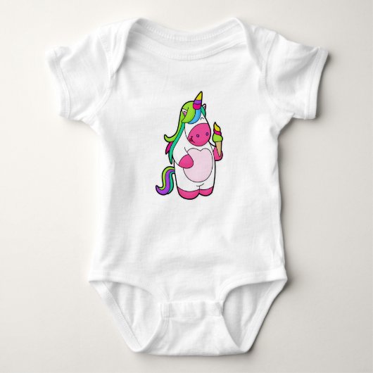 Unicorn met wafelijs romper (Voorkant)