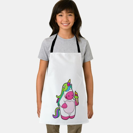 Unicorn met wafelijs schort (Insitu)