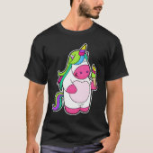 Unicorn met wafelijs t-shirt (Voorkant)